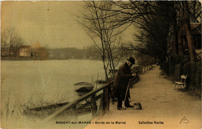 Carte postale ancienne Nogent-sur-Marne - Bords de la Marne à Nogent-sur-Marne
