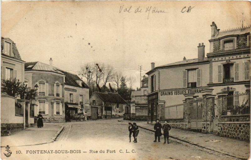 Carte postale ancienne Fontenay-sous-Bois - Rue du Fort C.L.C à Fontenay-sous-Bois