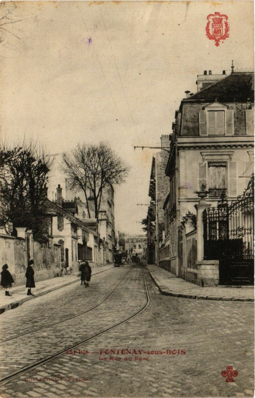 Carte postale ancienne Fontenay-sous-Bois - La Rue du Pare à Fontenay-sous-Bois