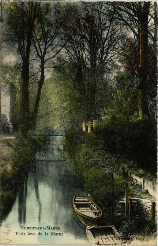 Carte postale ancienne Nogent-sur-Marne - Petit bras de la Marne à Nogent-sur-Marne