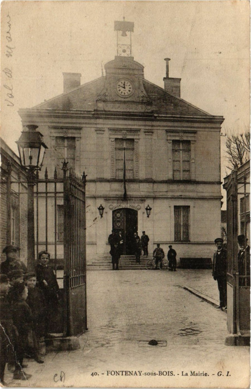 Carte postale ancienne Fontenay-sous-Bois - La Mairie à Fontenay-sous-Bois