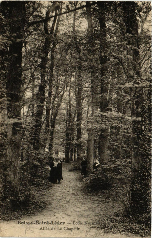Carte postale ancienne Boissy-Saint-Leger - Ecole Normale - Allée de la Chapelle à Boissy-Saint-Léger