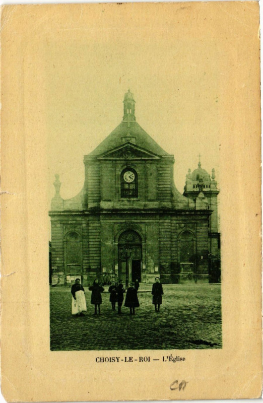 Carte postale ancienne Choisy-le-Roi - L'Eglise à Choisy-le-Roi