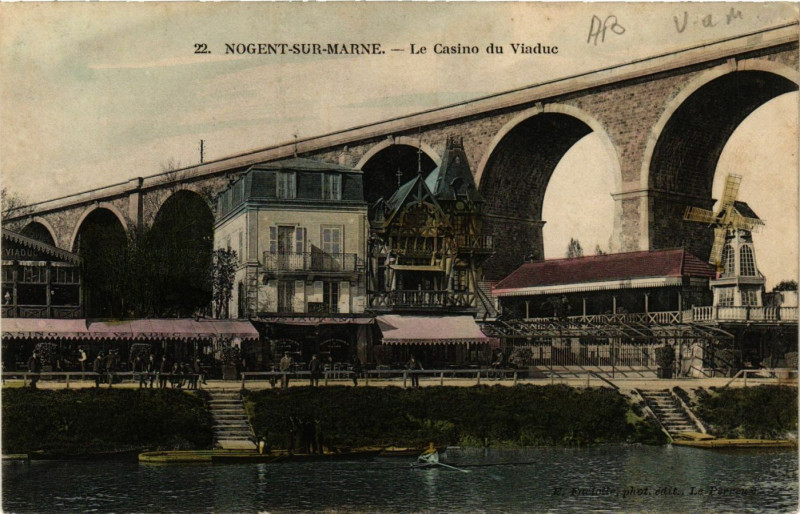 Carte postale ancienne Nogent-sur-Marne - Le Casino du Viaduc à Nogent-sur-Marne