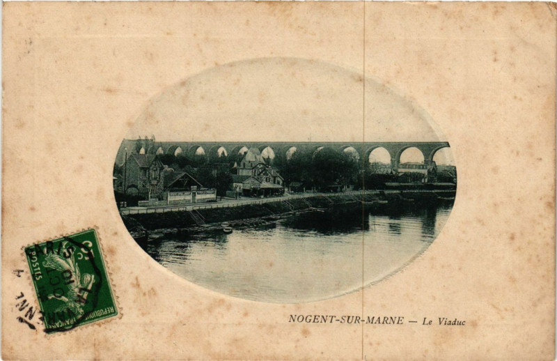 Carte postale ancienne Nogent-sur-Marne - Le Viaduc à Nogent-sur-Marne
