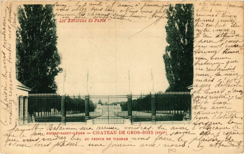 Carte postale ancienne Boissy-Saint-Leger - Chateau de Gros-Bois (Xii s) au prince de .. à Boissy-Saint-Léger