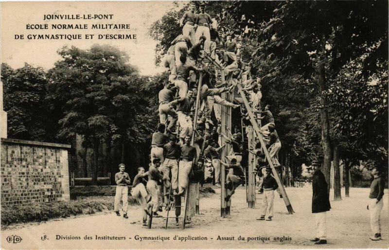 Carte postale ancienne Joinville-le-Pont Division des Instituteurs à Joinville-le-Pont