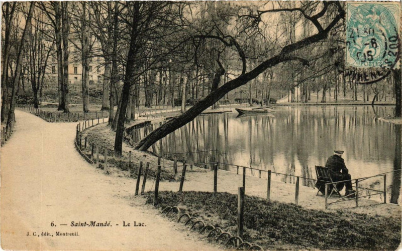 Carte postale ancienne Saint-Mande Le Lac à Saint-Mandé