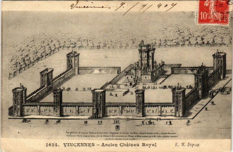 Carte postale ancienne Vincennes Ancien Chateau Royal à Vincennes