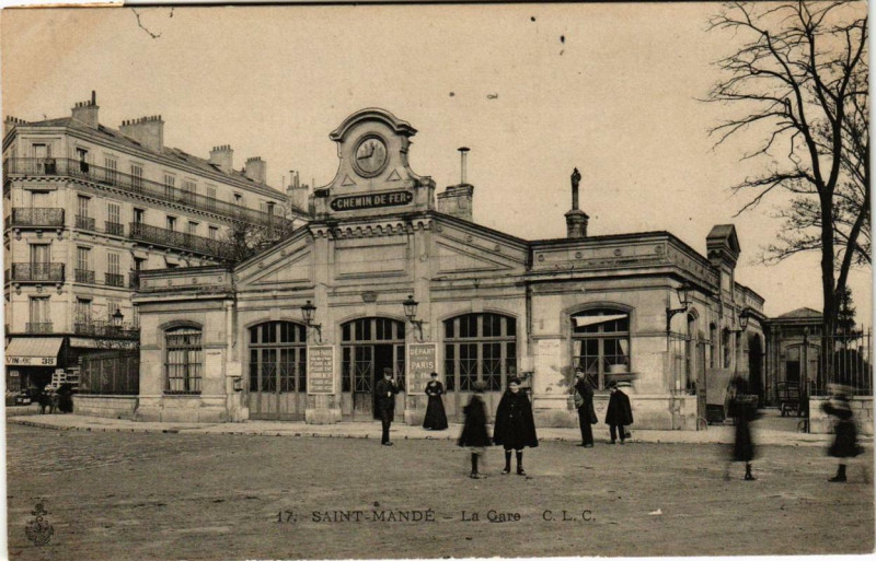 Carte postale ancienne La Gare à Saint-Mandé