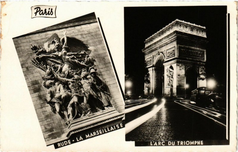 Carte postale ancienne Paris 8e - L'Arc du Triomphe à Paris 8e