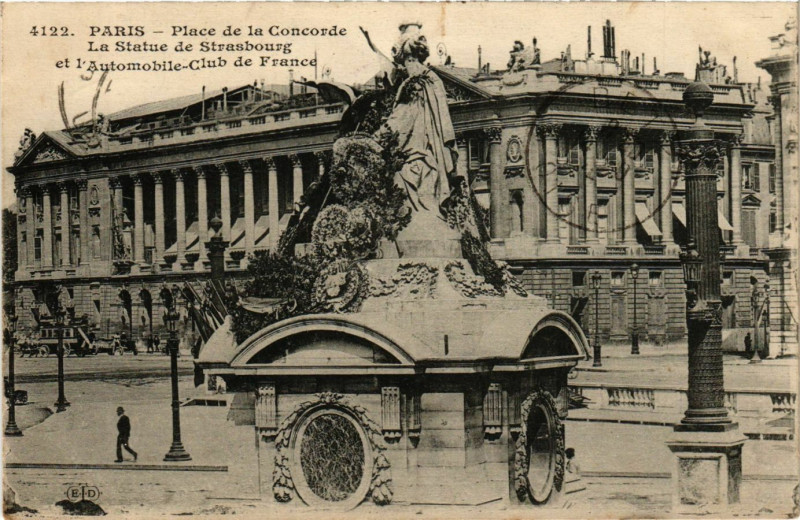Carte postale ancienne Paris 8e - Place de la Concorde à Paris 8e