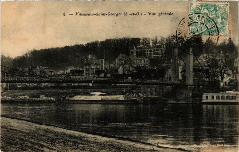 Carte postale ancienne Villeneuve-Saint-Georges Vue générale à Villeneuve-Saint-Georges