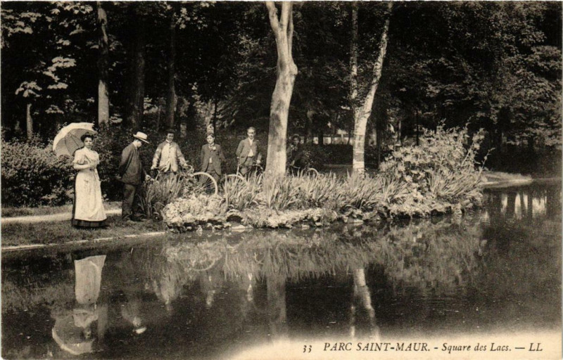 Carte postale ancienne Parc Saint-Maur Square des Lacs