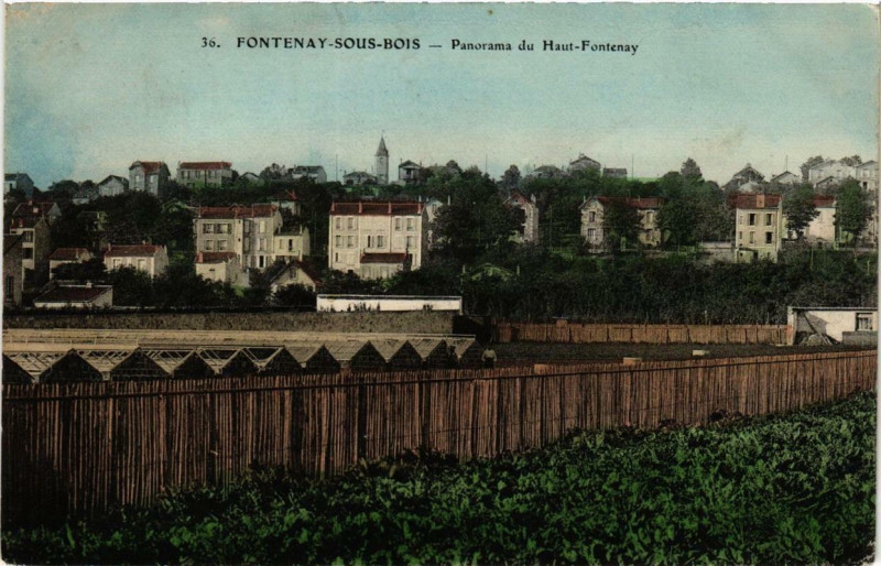 Carte postale ancienne Fontenay-sous-Bois Panorama du Haut-Fontenay à Fontenay-sous-Bois