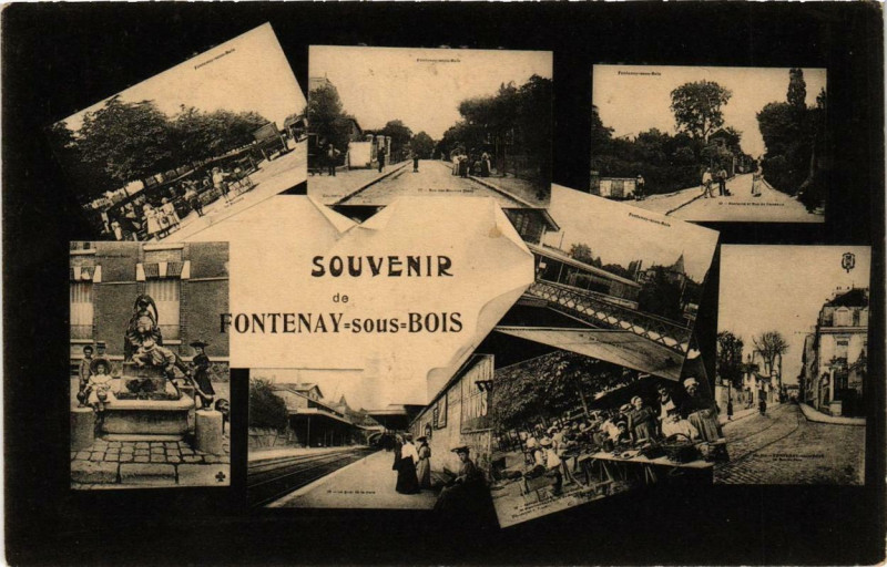 Carte postale ancienne Souvenir de Fontenay-sous-Bois à Fontenay-sous-Bois