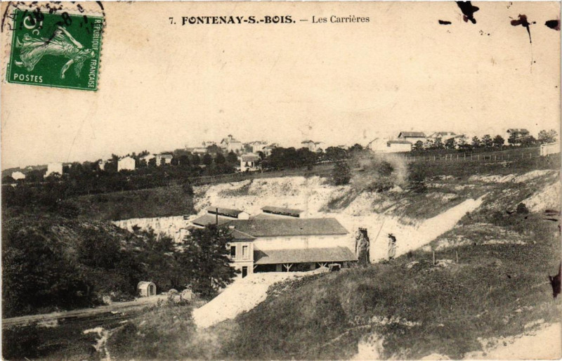 Carte postale ancienne Fontenay-sous-Bois Les Carrieres à Fontenay-sous-Bois