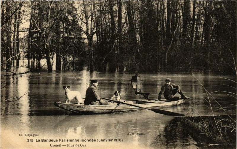 Carte postale ancienne Creteil Plus de Gaz à Créteil