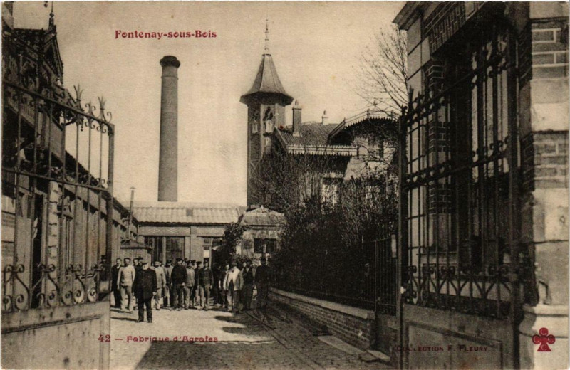 Carte postale ancienne Fontenay-sous-Bois 42 Fabrique d'Agrafes à Fontenay-sous-Bois