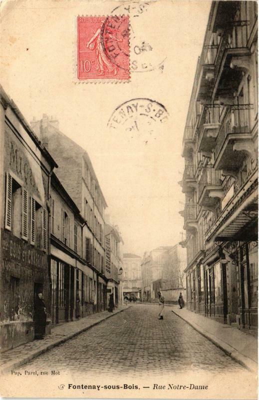 Carte postale ancienne Fontenay-sous-Bois Rue N.-D. à Fontenay-sous-Bois