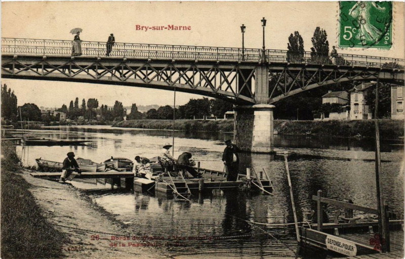 Carte postale ancienne Bry-sur-Marne 26 Bords du Marne Vue artistique à Bry-sur-Marne