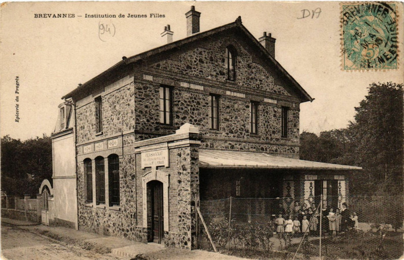 Carte postale ancienne Brevannes - Institution de Jeunes Filles