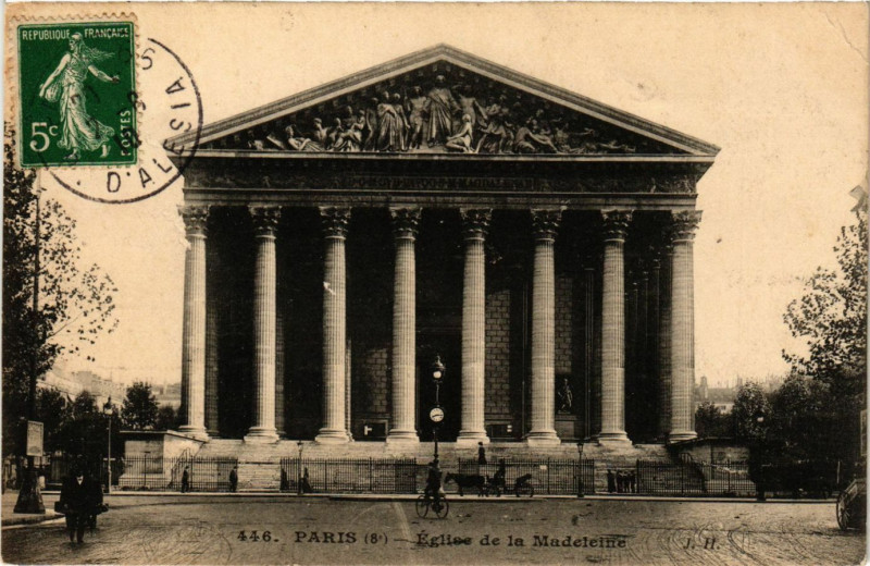 Carte postale ancienne Paris 8e - Eglise de la Madeleine à Paris 8e