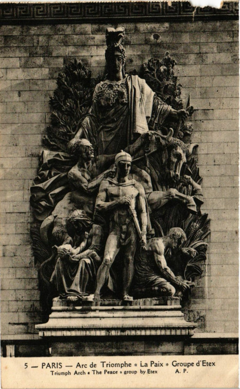 Carte postale ancienne Paris 8e - Arc de Triomphe à Paris 8e