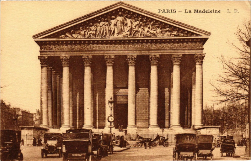 Carte postale ancienne Paris 8e - La Madeleine à Paris 8e