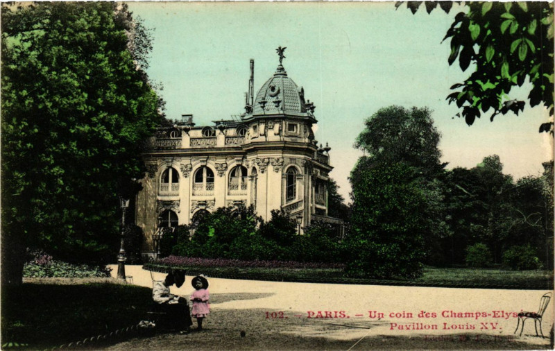 Carte postale ancienne Paris 8e - Un coin des Champs-Elysées à Paris 8e