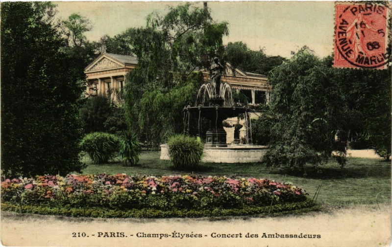 Carte postale ancienne Paris 8e - Champs-Elysées à Paris 8e