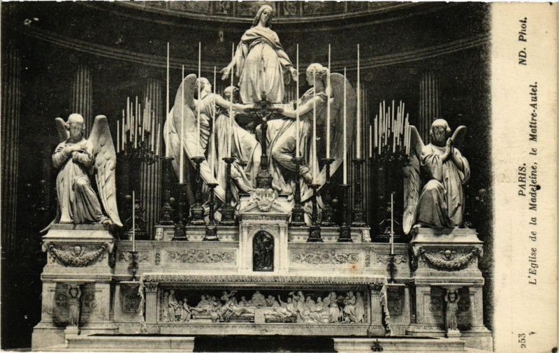 Carte postale ancienne Paris 8e - L'Eglise de la Madeleine à Paris 8e