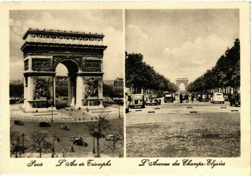 Carte postale ancienne Paris 8e - L'Arc de Triomphe à Paris 8e