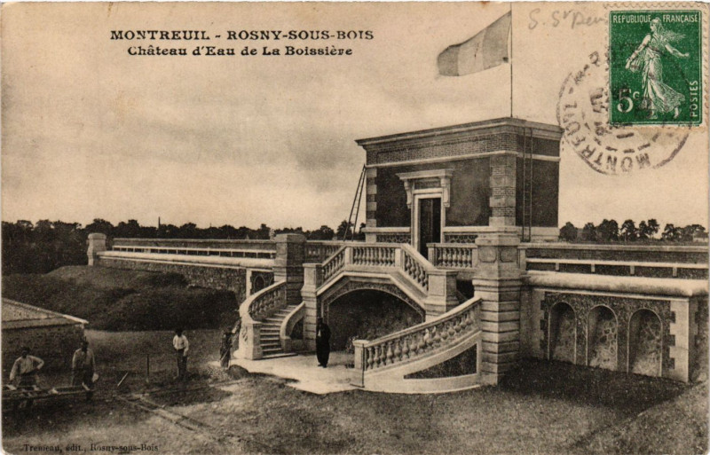 Carte postale ancienne Montreuil - Rosny-sous-Bois - Chateau d'Eau de la Boissiere à Montreuil