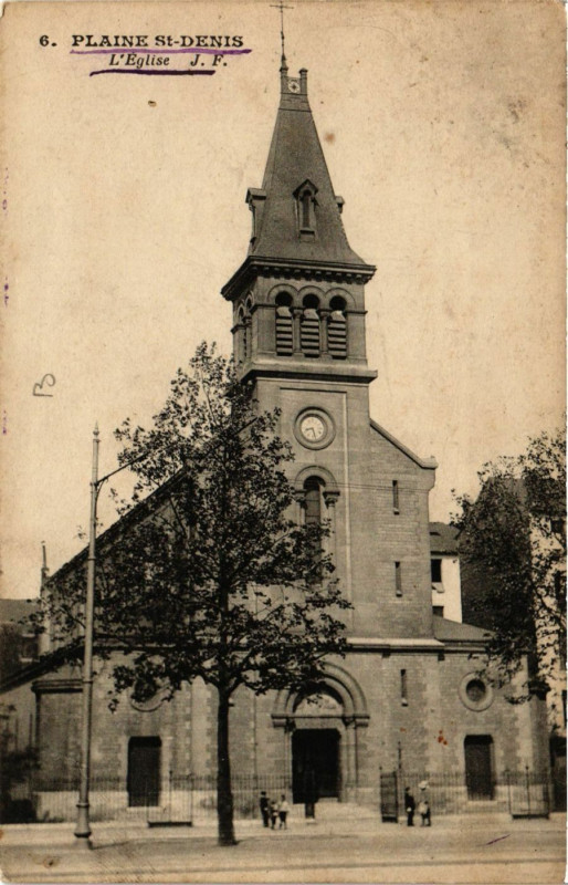 Carte postale ancienne Plaine Saint-Denis - L'Eglise à Saint-Denis