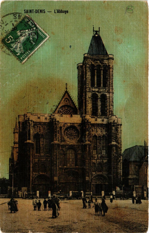 Carte postale ancienne Saint-Denis - L'Abbaye à Saint-Denis