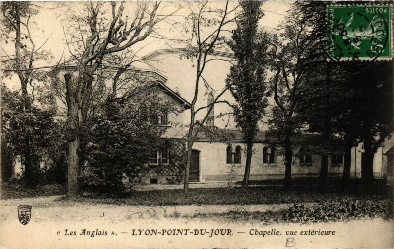 Carte postale ancienne Lyon - Point-du-Jour - Chapelle - Vue Exterieure à Lyon