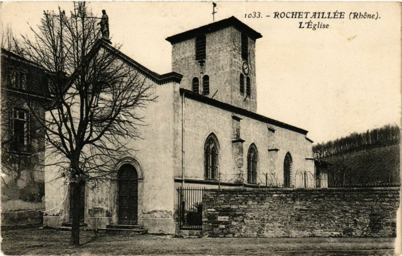 Carte postale ancienne Rochetaillee - L'Eglise