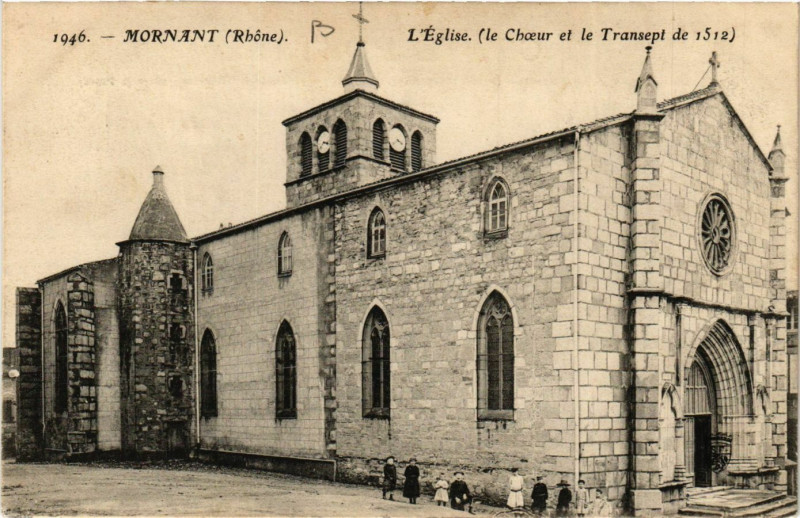 Carte postale ancienne Mornant - L'Eglise à Mornant