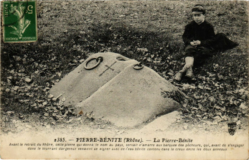 Carte postale ancienne Pierre-Benite - La Pierre-Benite à Pierre-Bénite