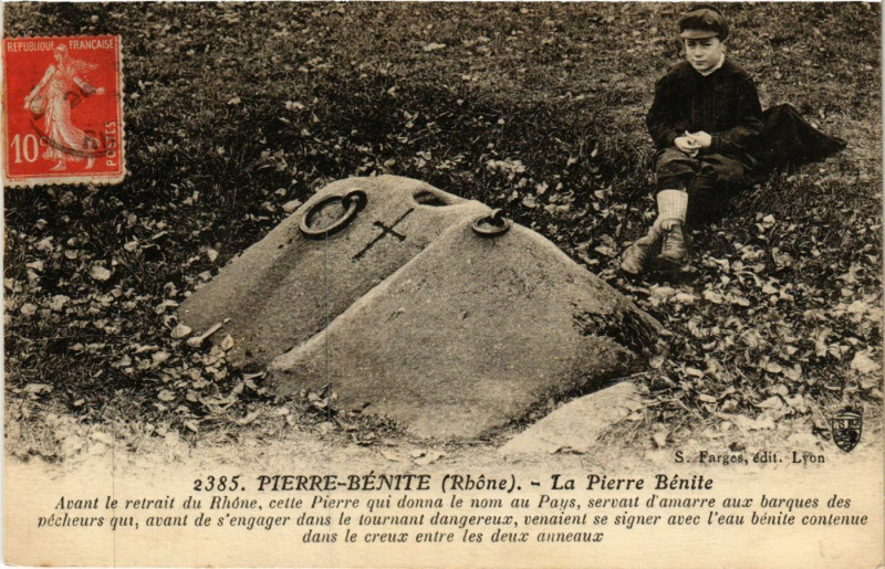 Carte postale ancienne Pierre-Benite - La Pierre Benite à Pierre-Bénite