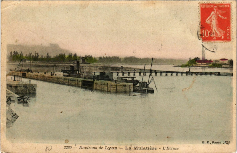 Carte postale ancienne La Mulatiere - L'Ecluse - Env. de Lyon à La Mulatière