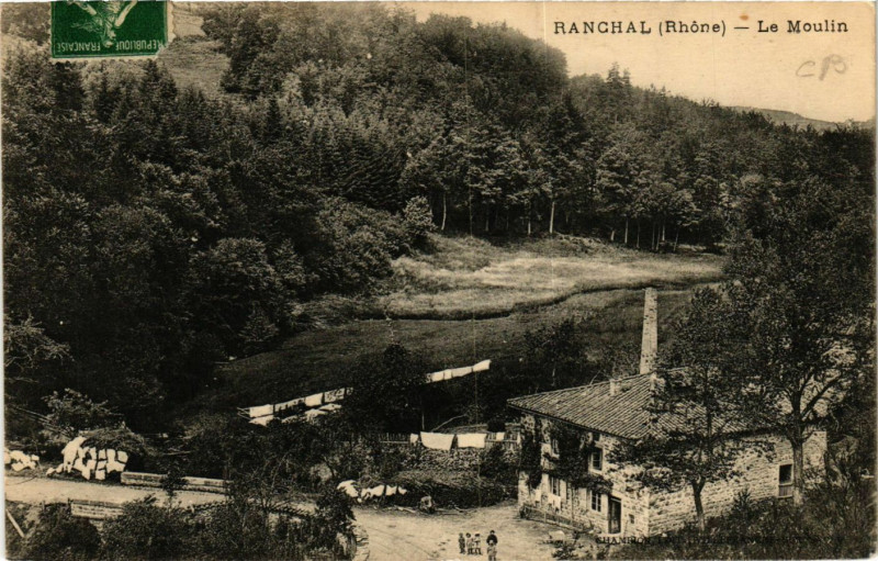 Carte postale ancienne Ranchal - Le Moulin à Ranchal