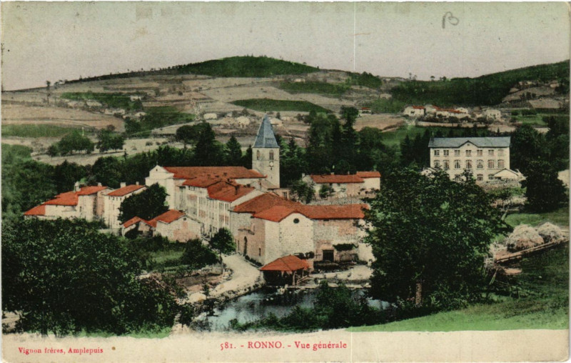 Carte postale ancienne Ronno - Vue générale à Ronno