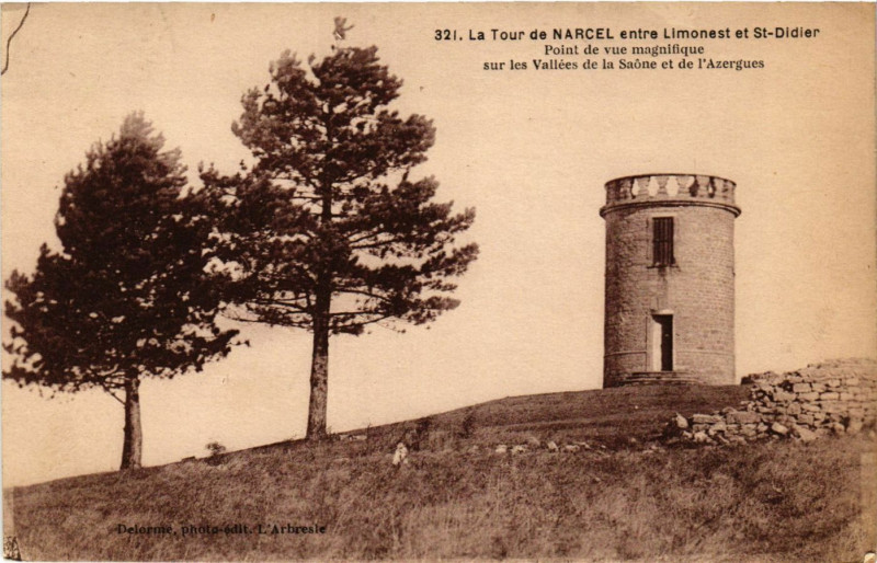 Carte postale ancienne La Tour de Narcel entre Limonest et Saint-Didier à Limonest