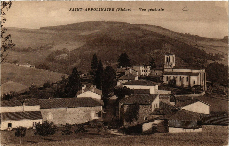 Carte postale ancienne Saint-Appolinaire - Vue générale à Saint-Appolinaire