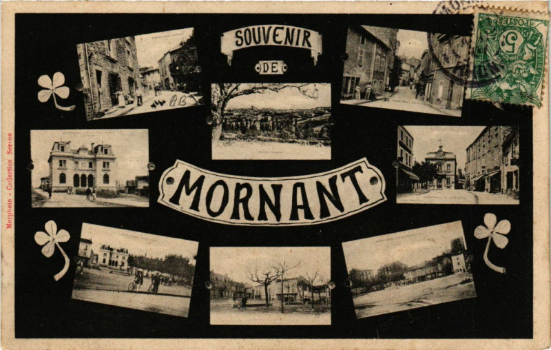 Carte postale ancienne Mornant - Scenes - Souvenir de Mornant à Mornant