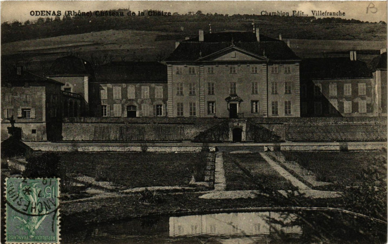 Carte postale ancienne Odenas - Chateau de La Chaize à Odenas