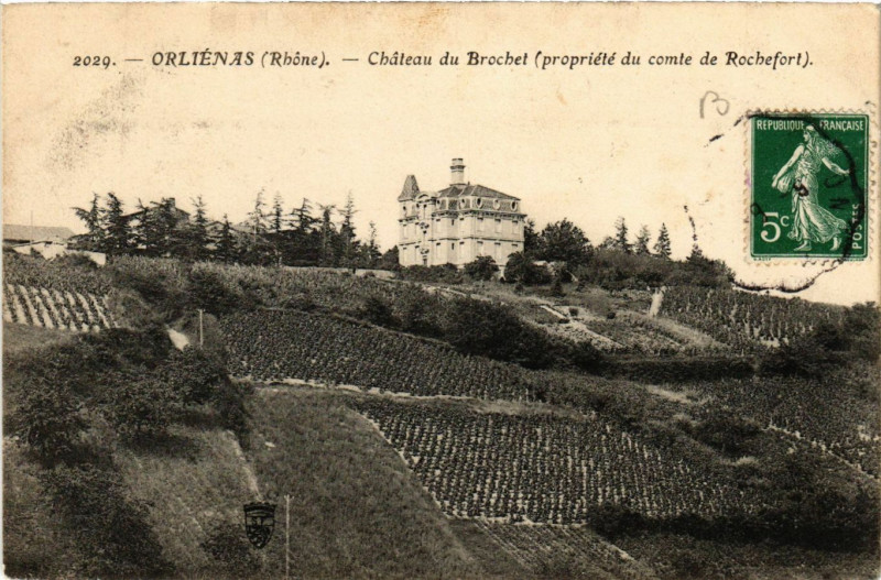 Carte postale ancienne Orlienas - Chateau du Brochet à Orliénas