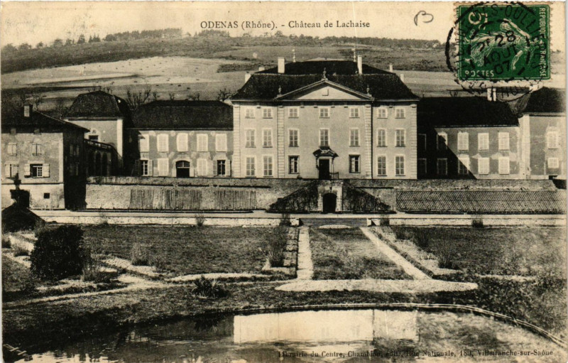 Carte postale ancienne Odenas - Chateau de La Chaize à Odenas